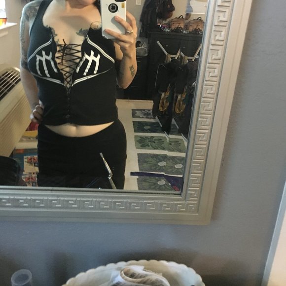 Corset Marilyn Manson Tank Hot Topic 90s - Picture 1 of 10